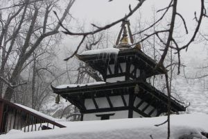 Muktinath templo durante el Invierno